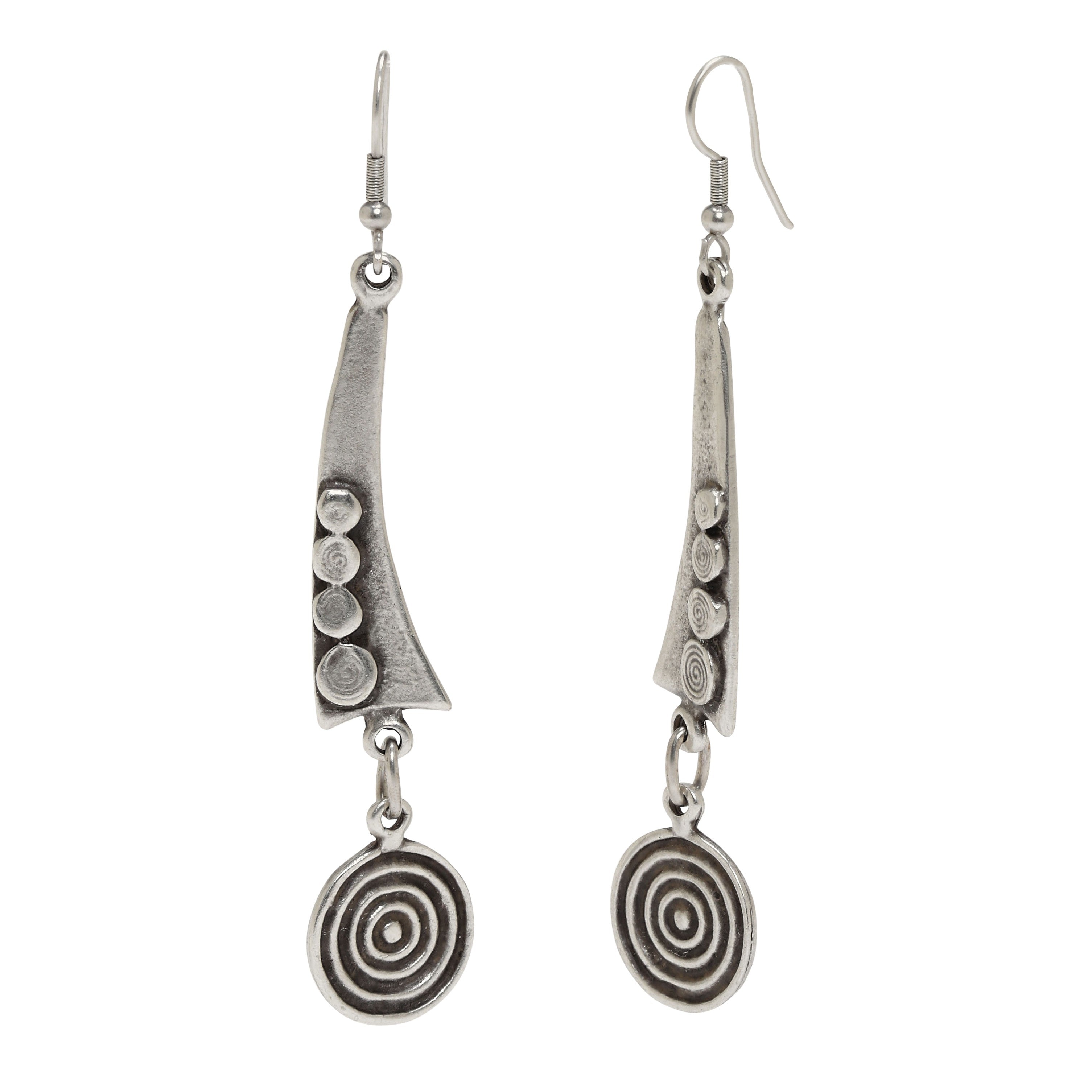 Industrial Spiral Earrings