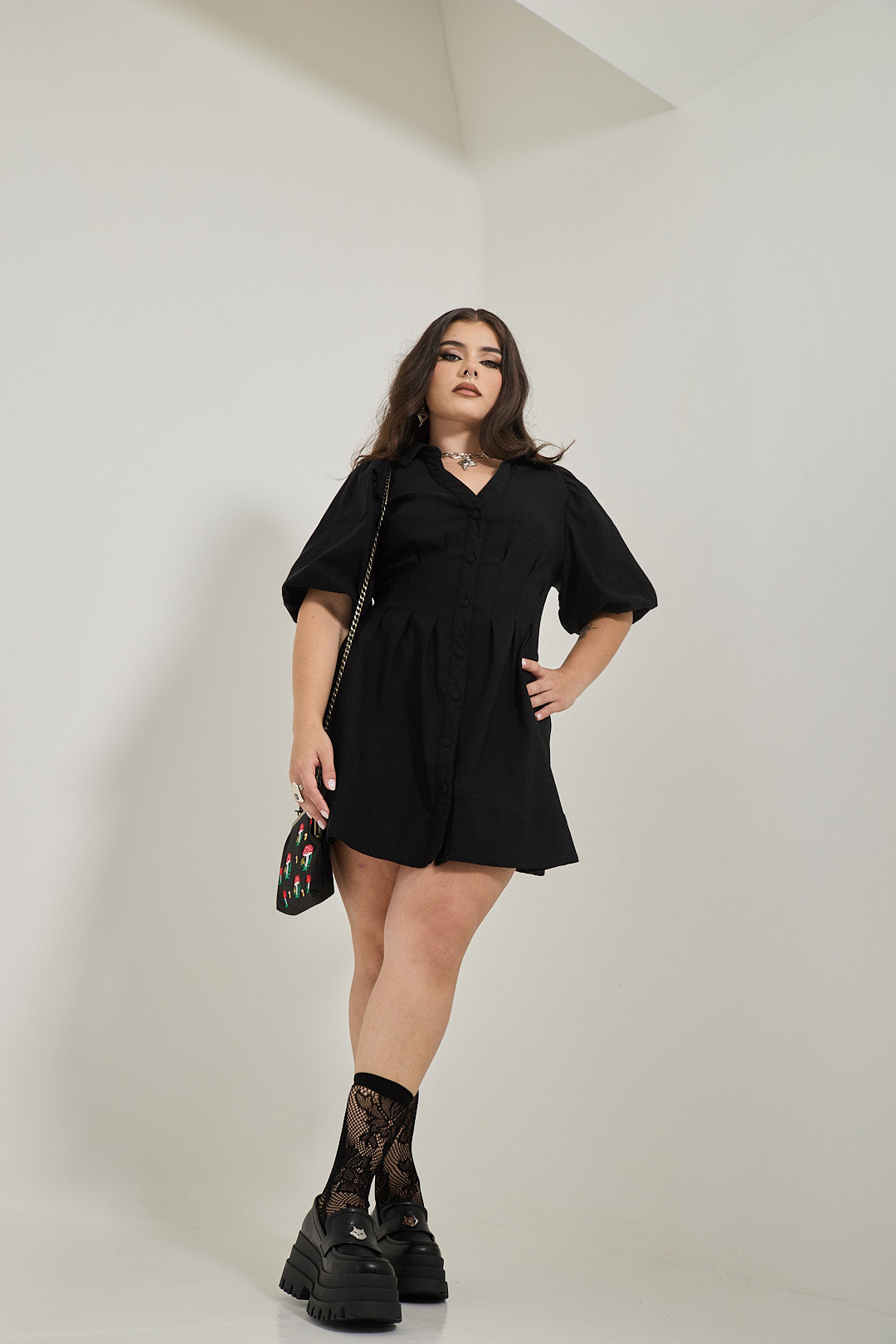 Elle Black Mini Dress