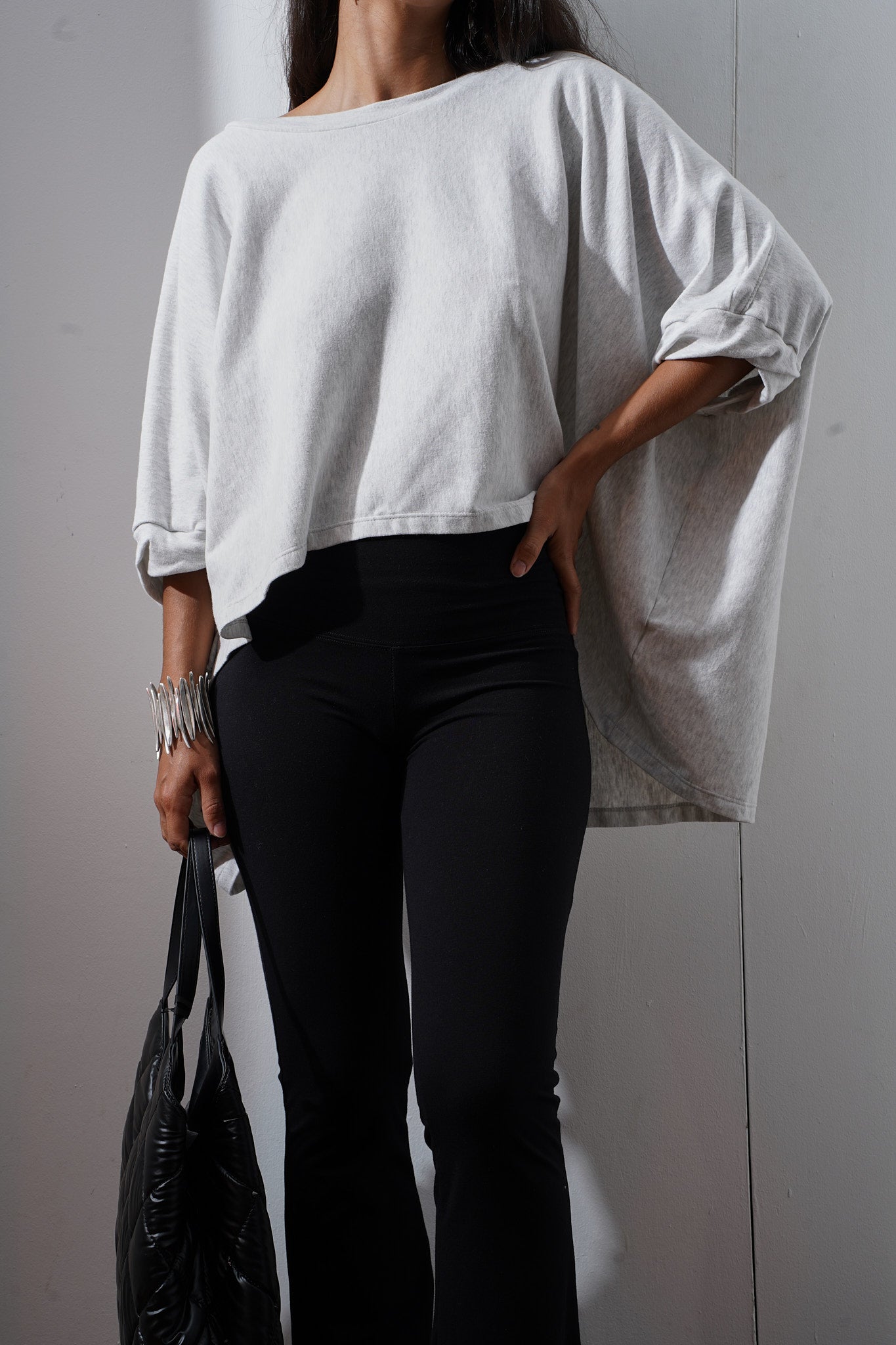 Twist Cuff Oversized Top