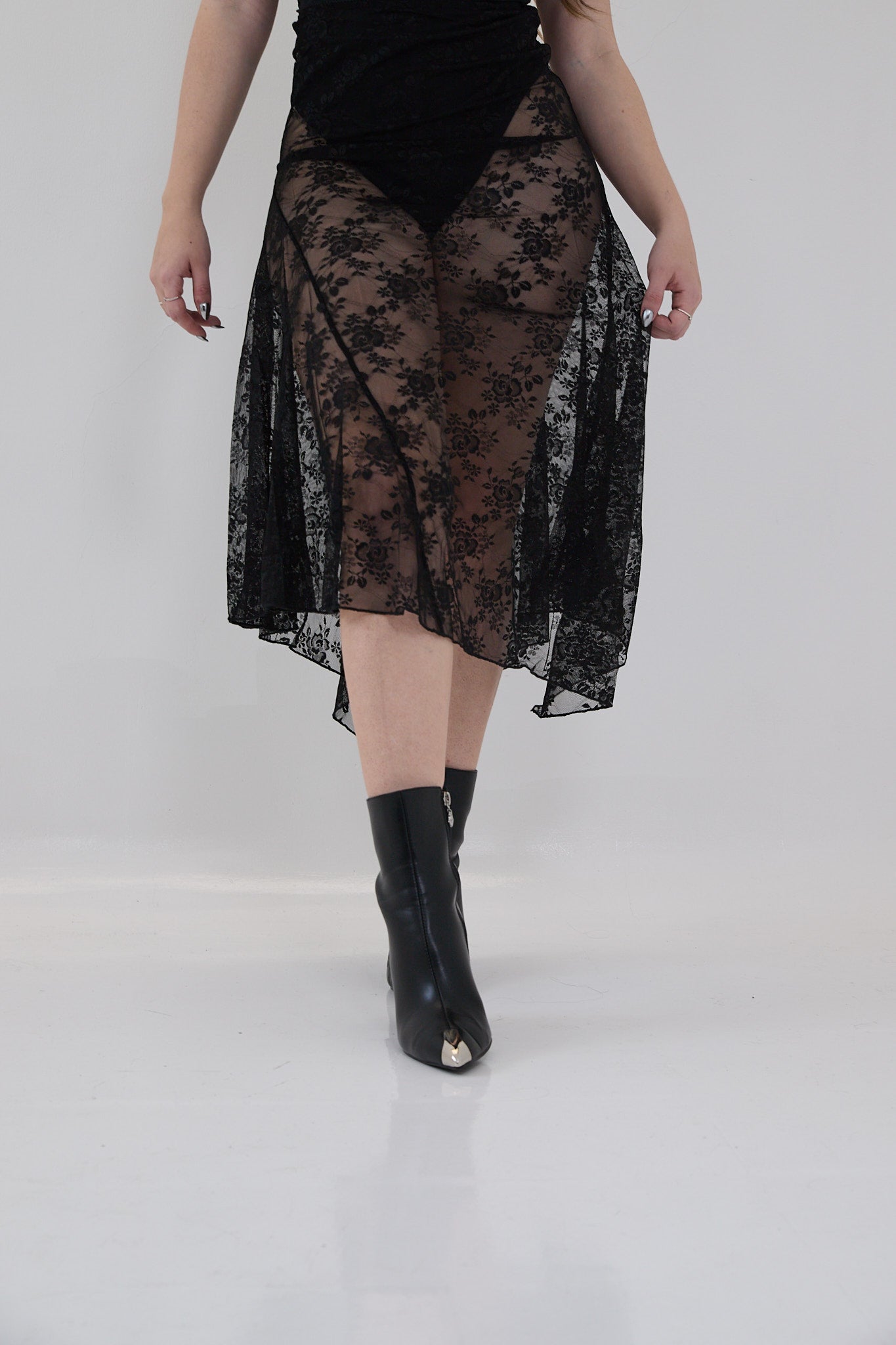 Lace Midi Skirt