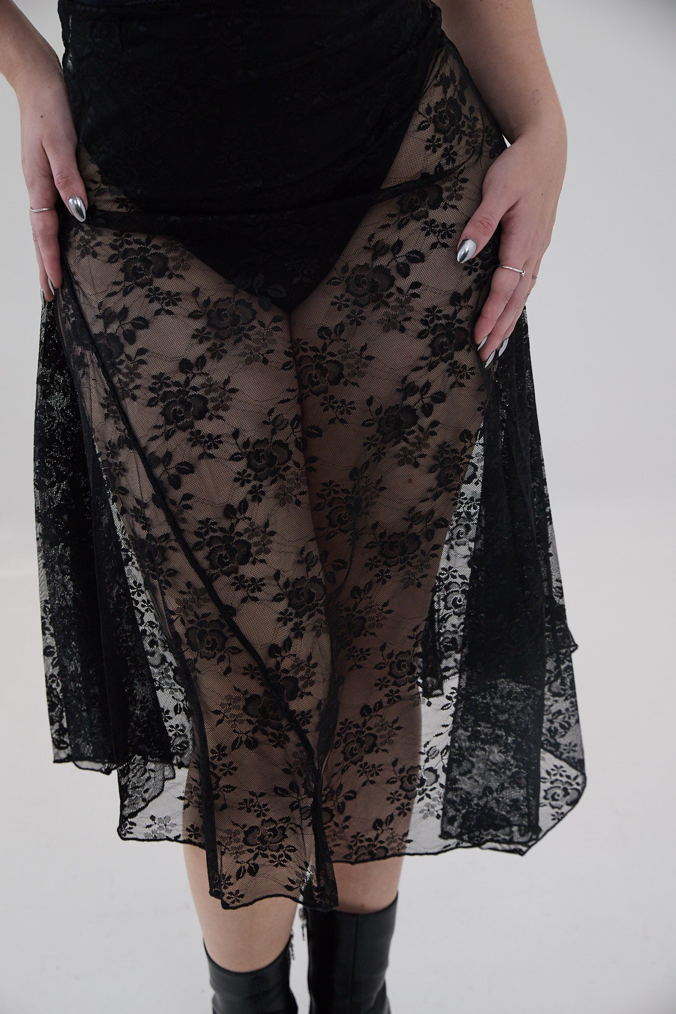 Lace Midi Skirt