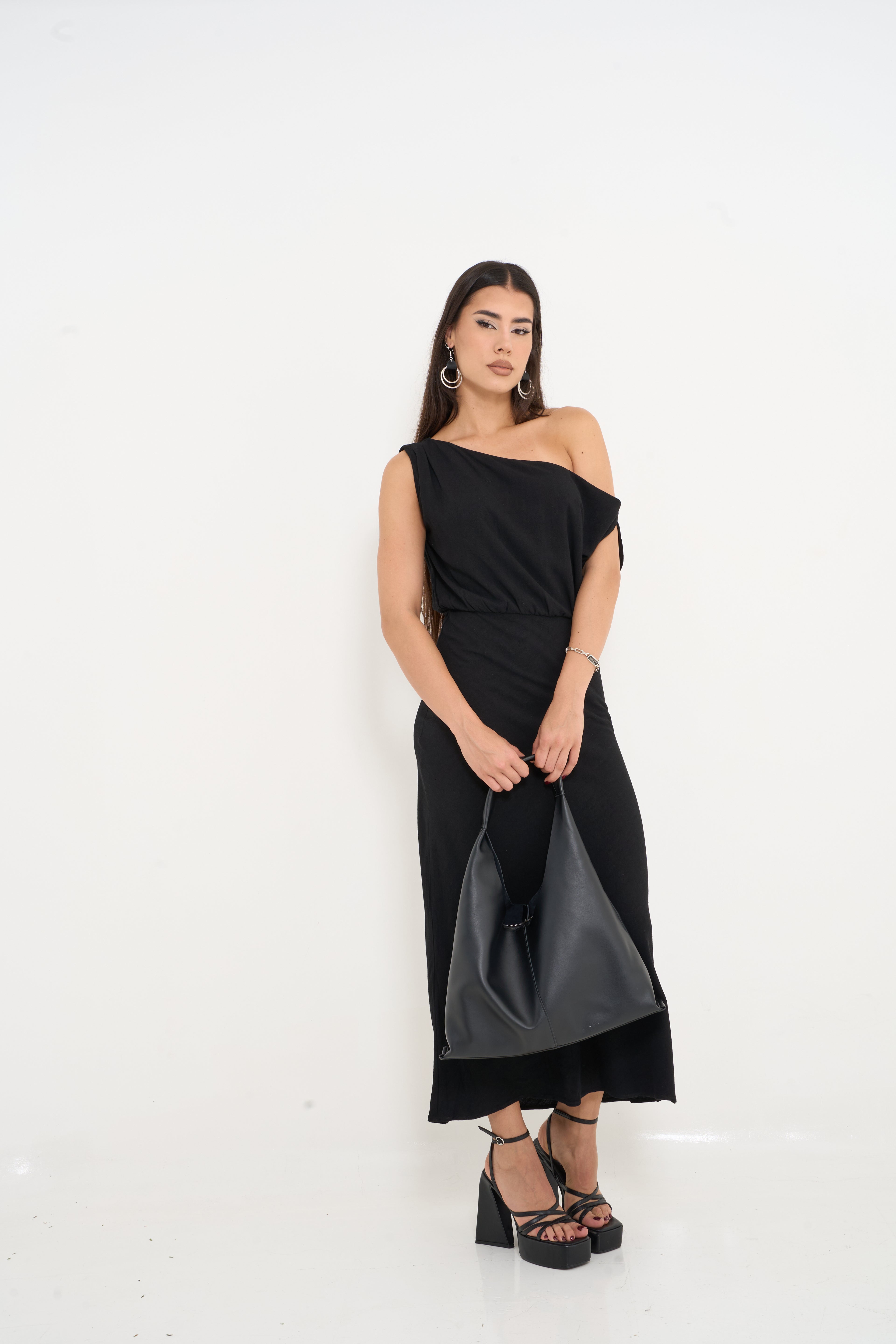 One-Shoulder Maxi Dress