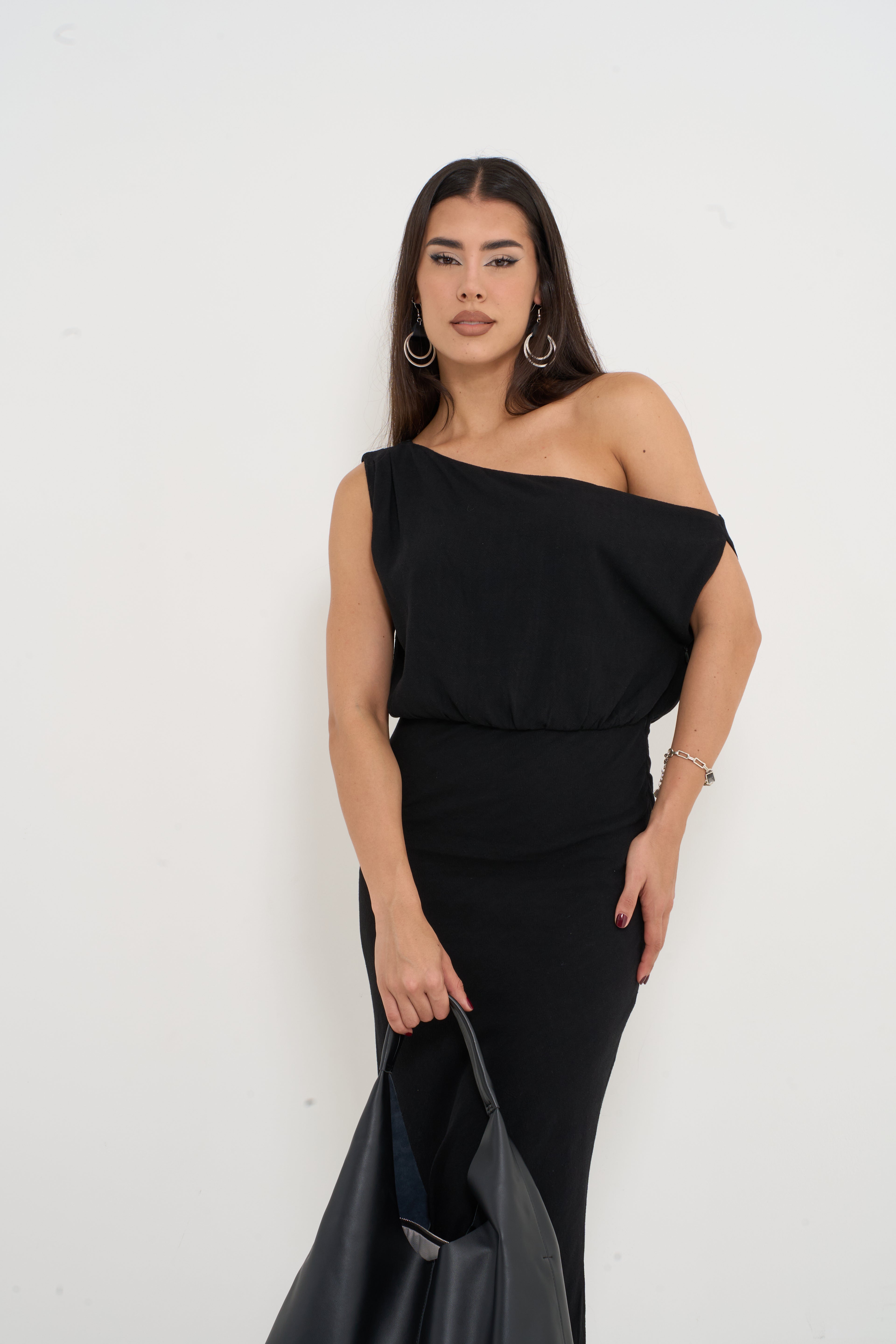 One-Shoulder Maxi Dress