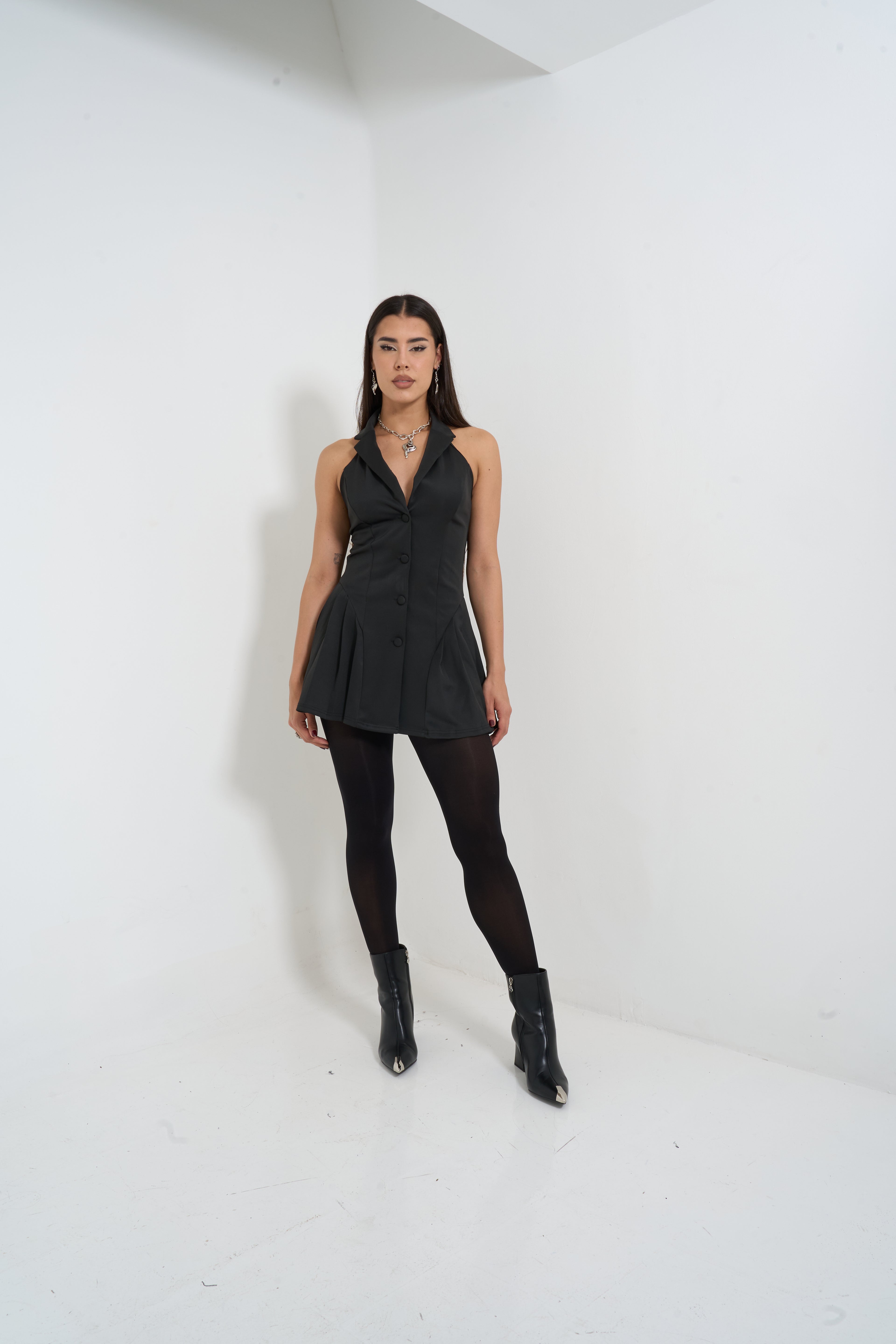 Siren Black Mini Dress