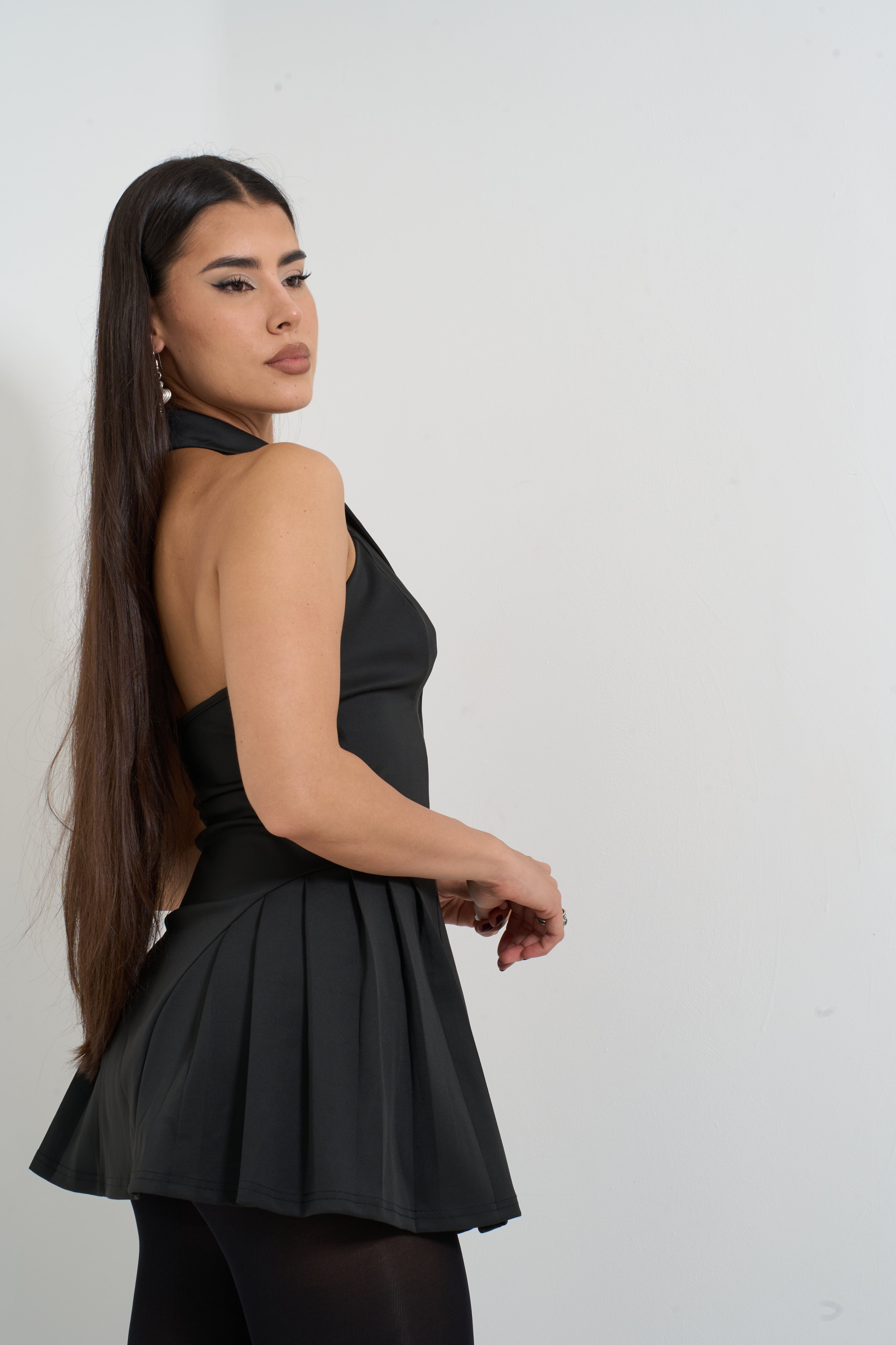 Siren Black Mini Dress