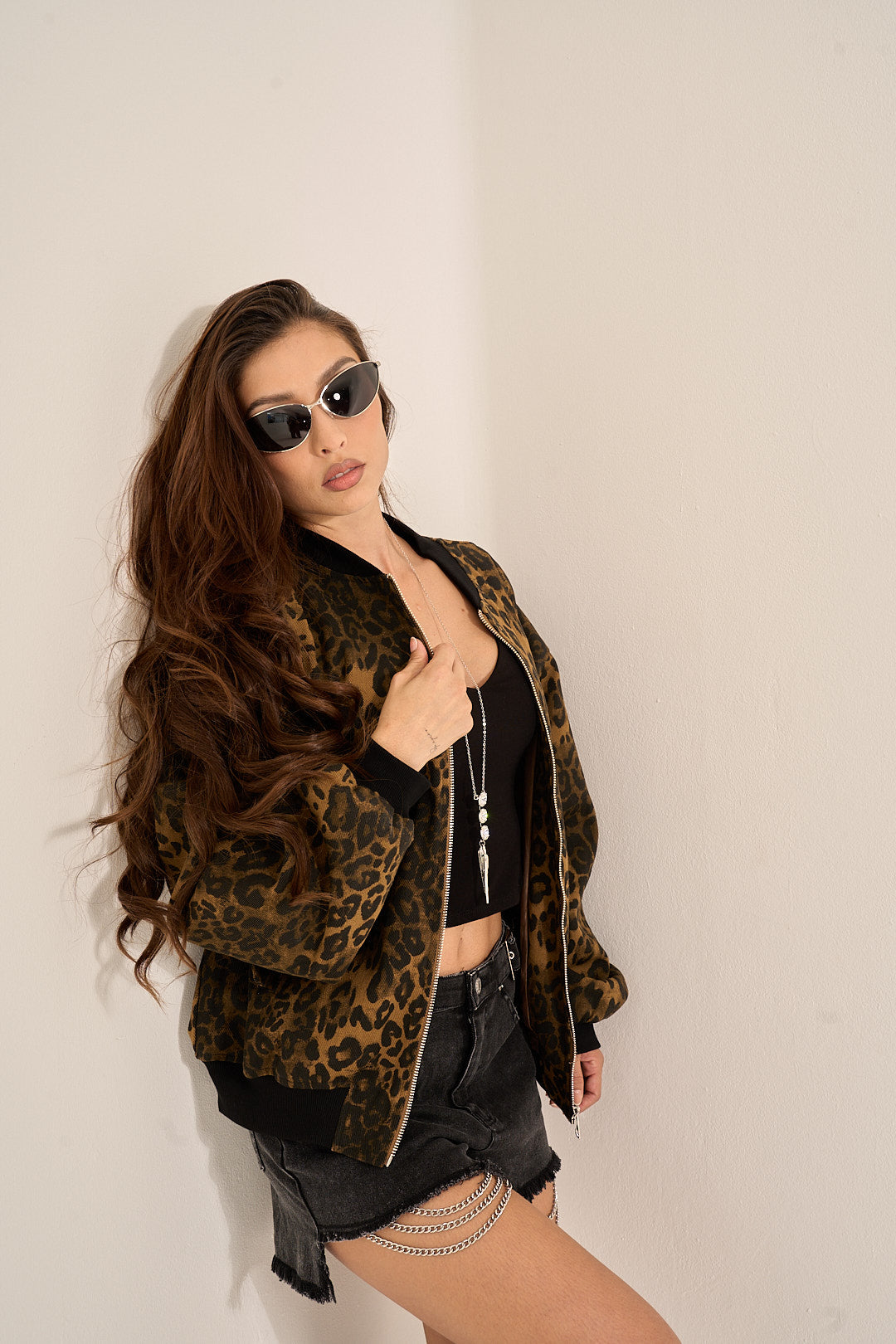Leopard Bomber Jacket