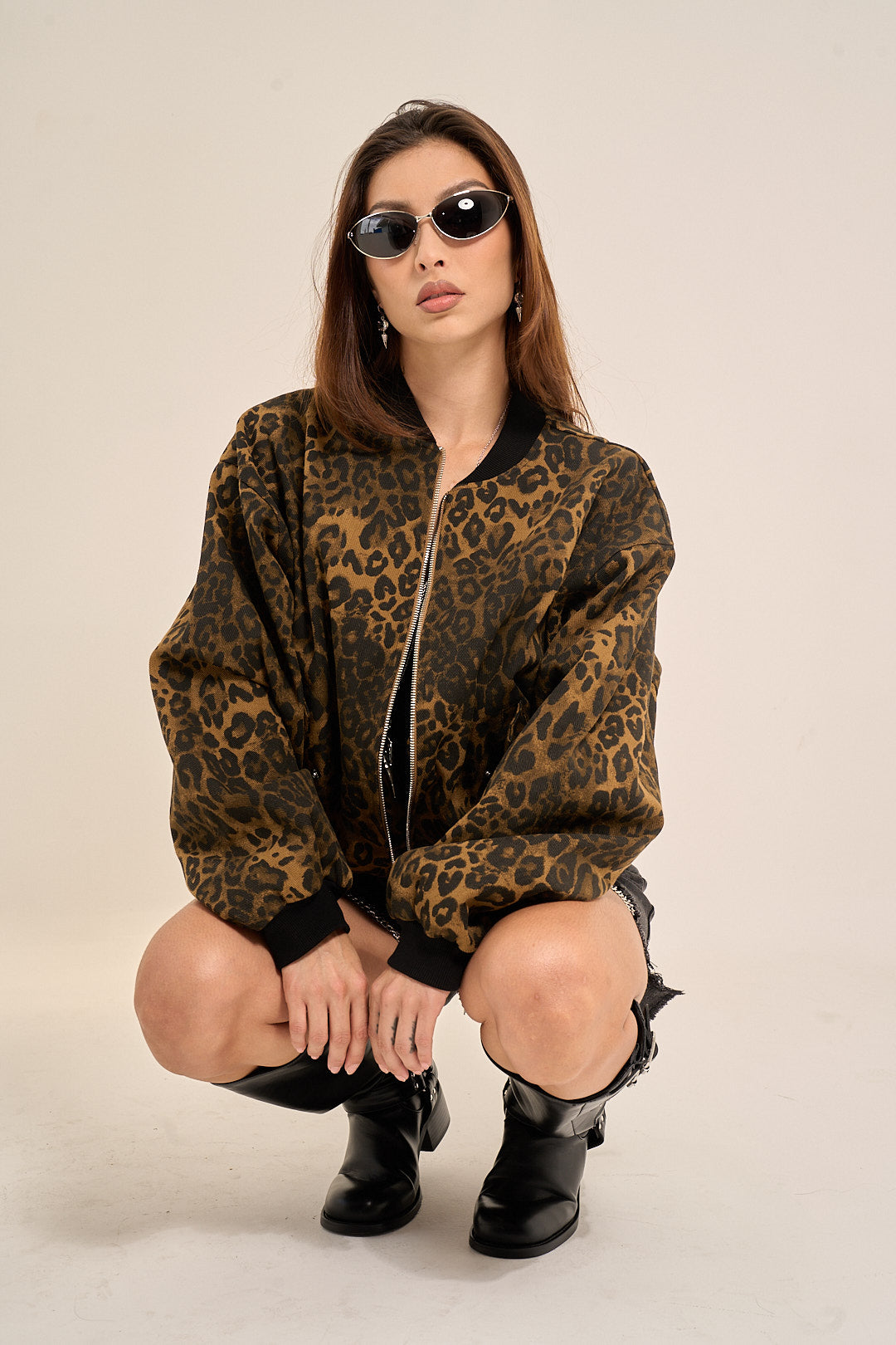 Leopard Bomber Jacket