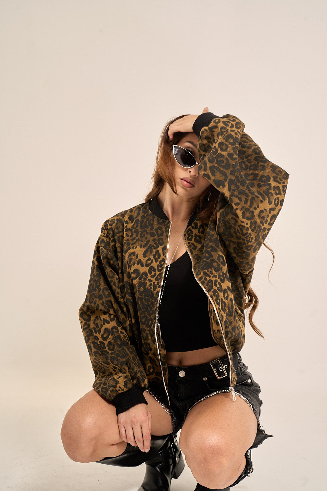 Leopard Bomber Jacket