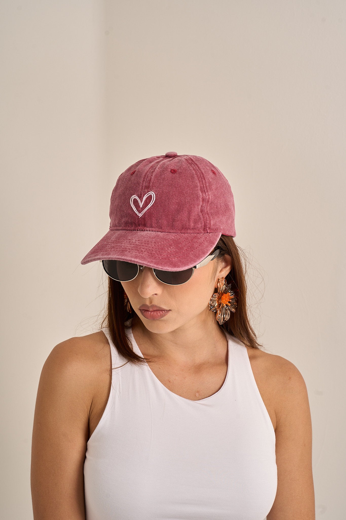 Heart Denim Hat
