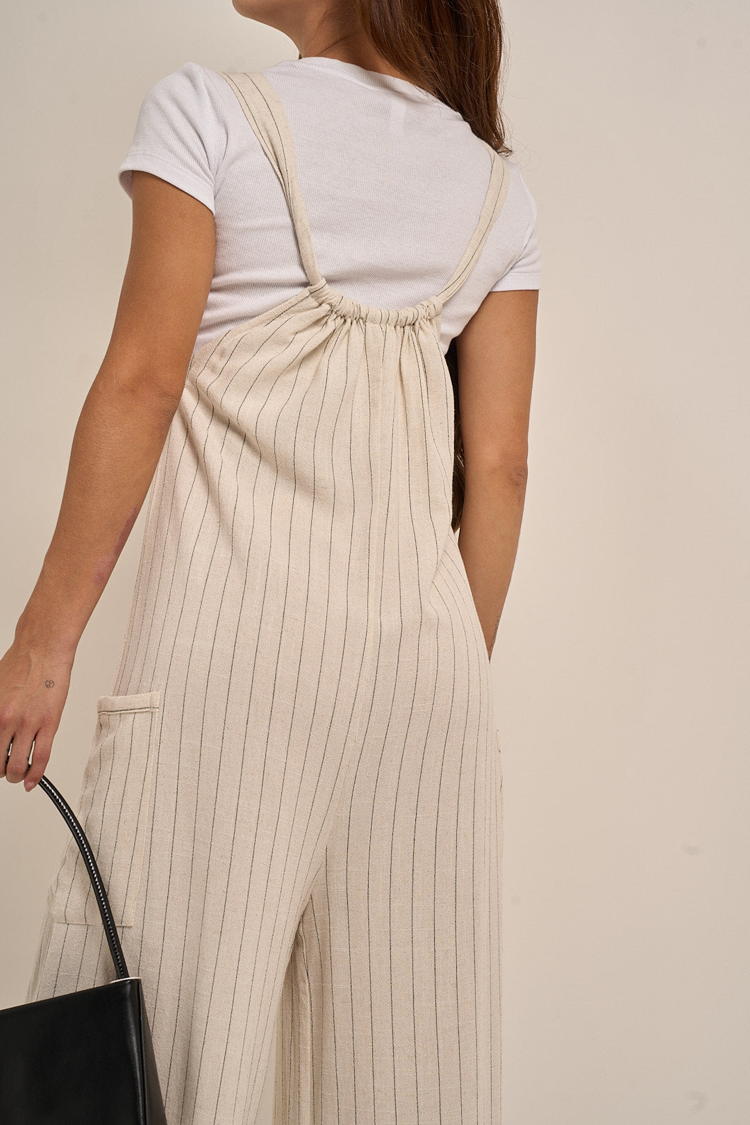 Striped Linen Jumpsuit