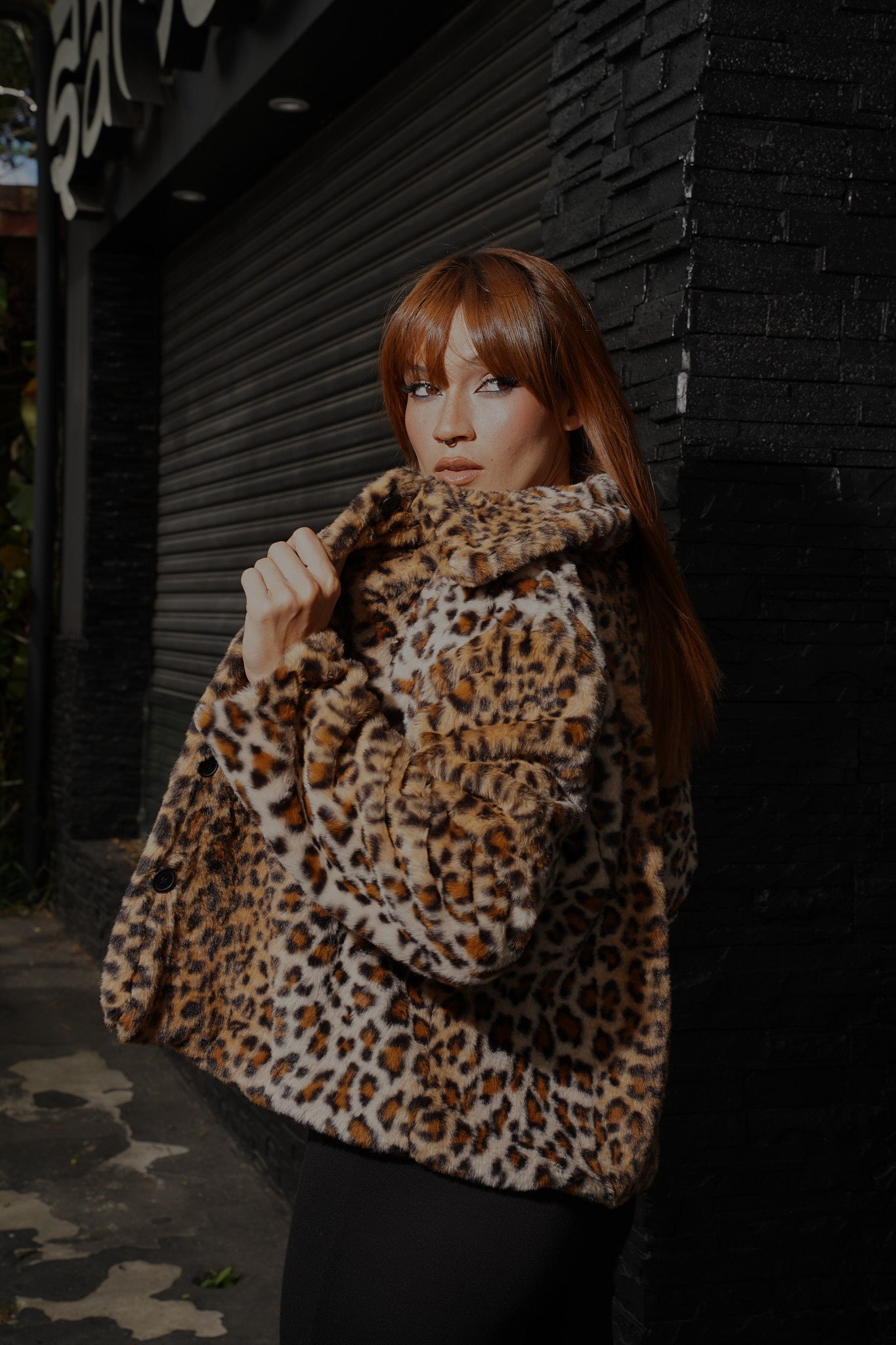 Leopard Fleece Jacket