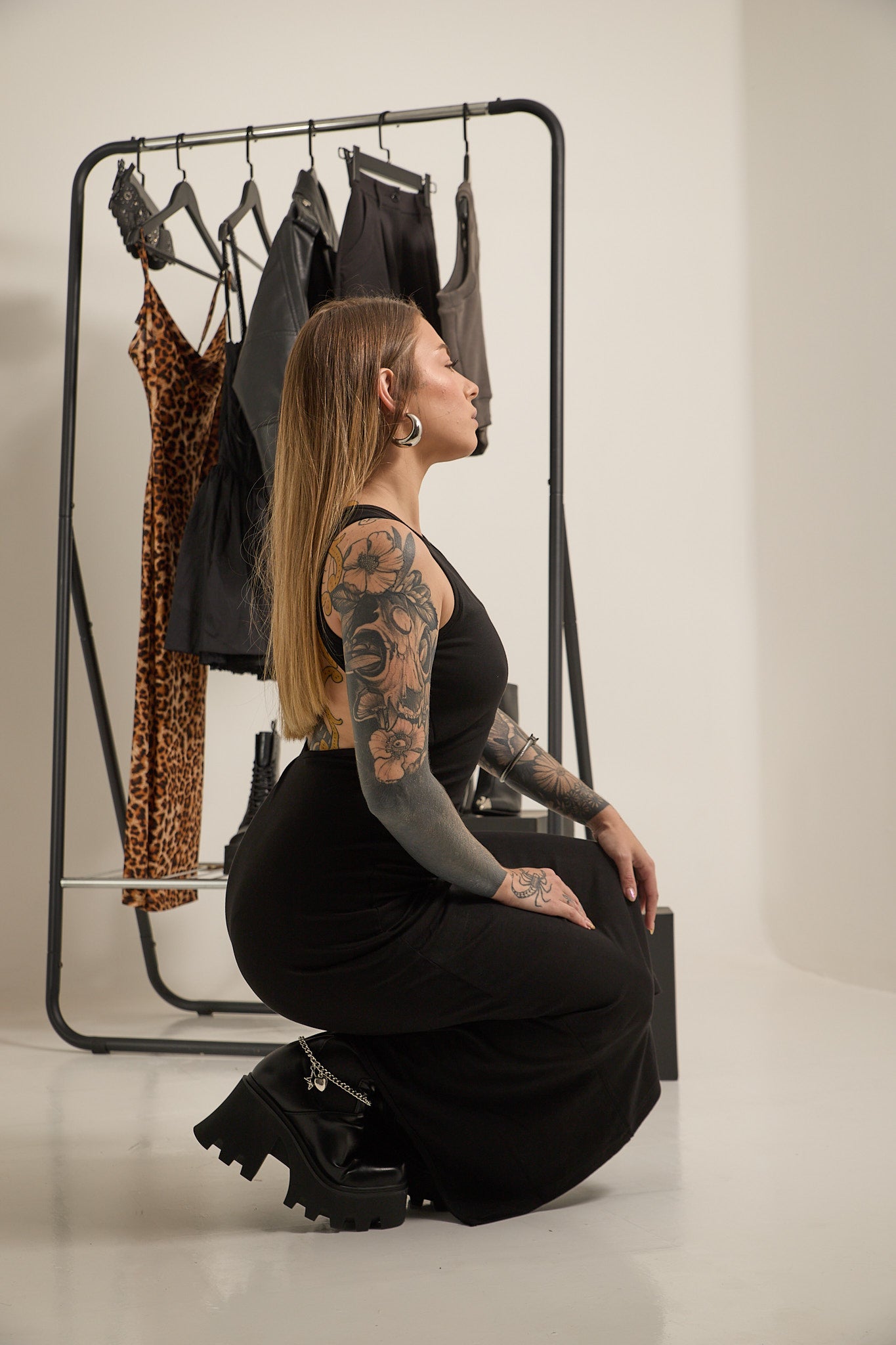 Black Sun Exclusive - Open Back Maxi Dress