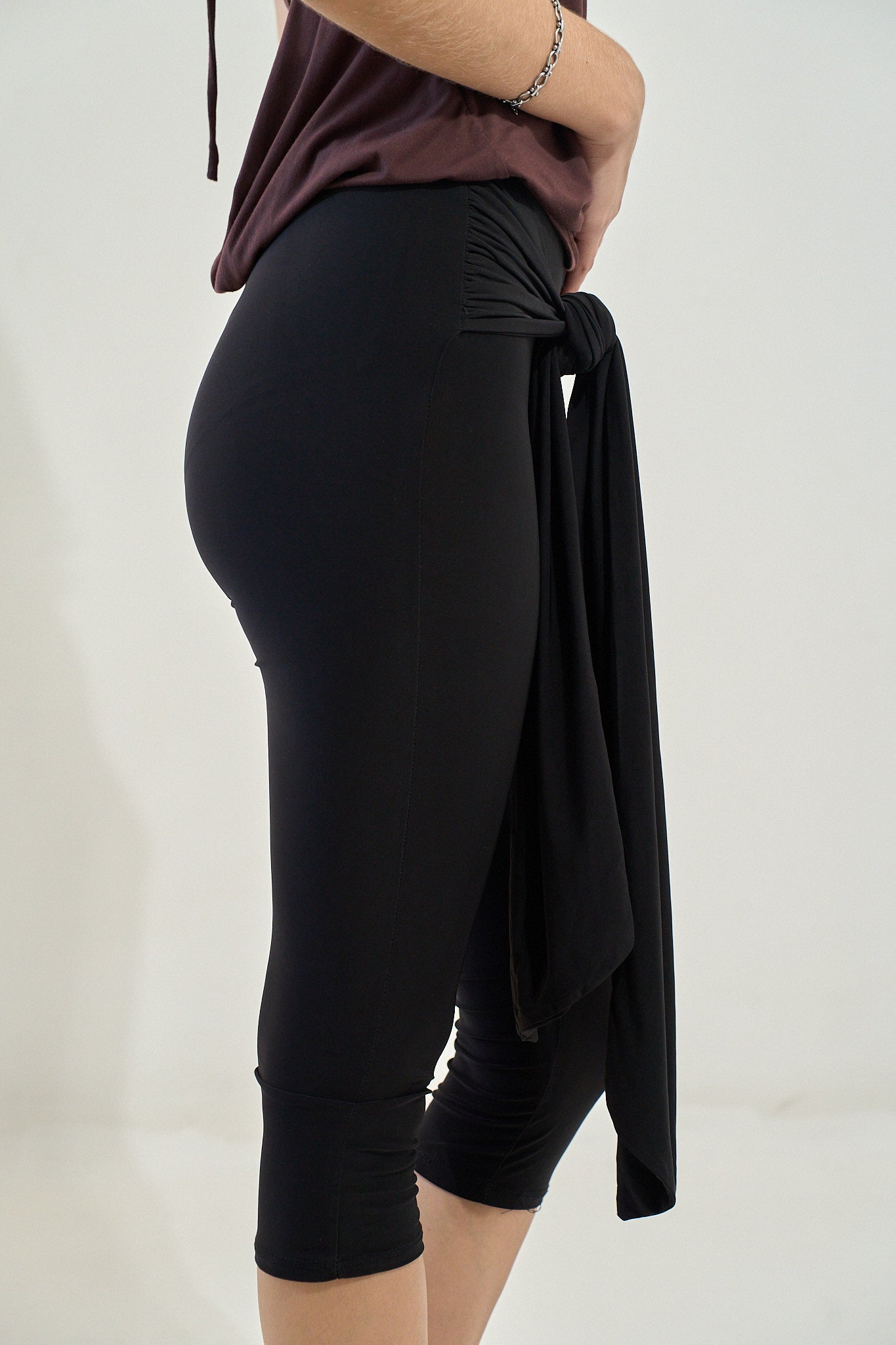 Tie Waist Capri Pants