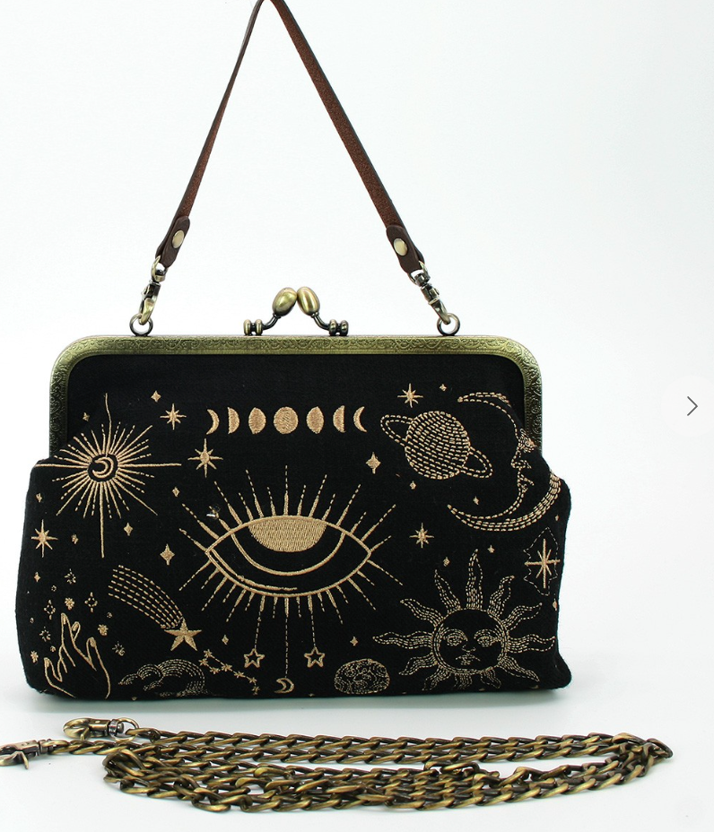 Celestial Kisslock Bag