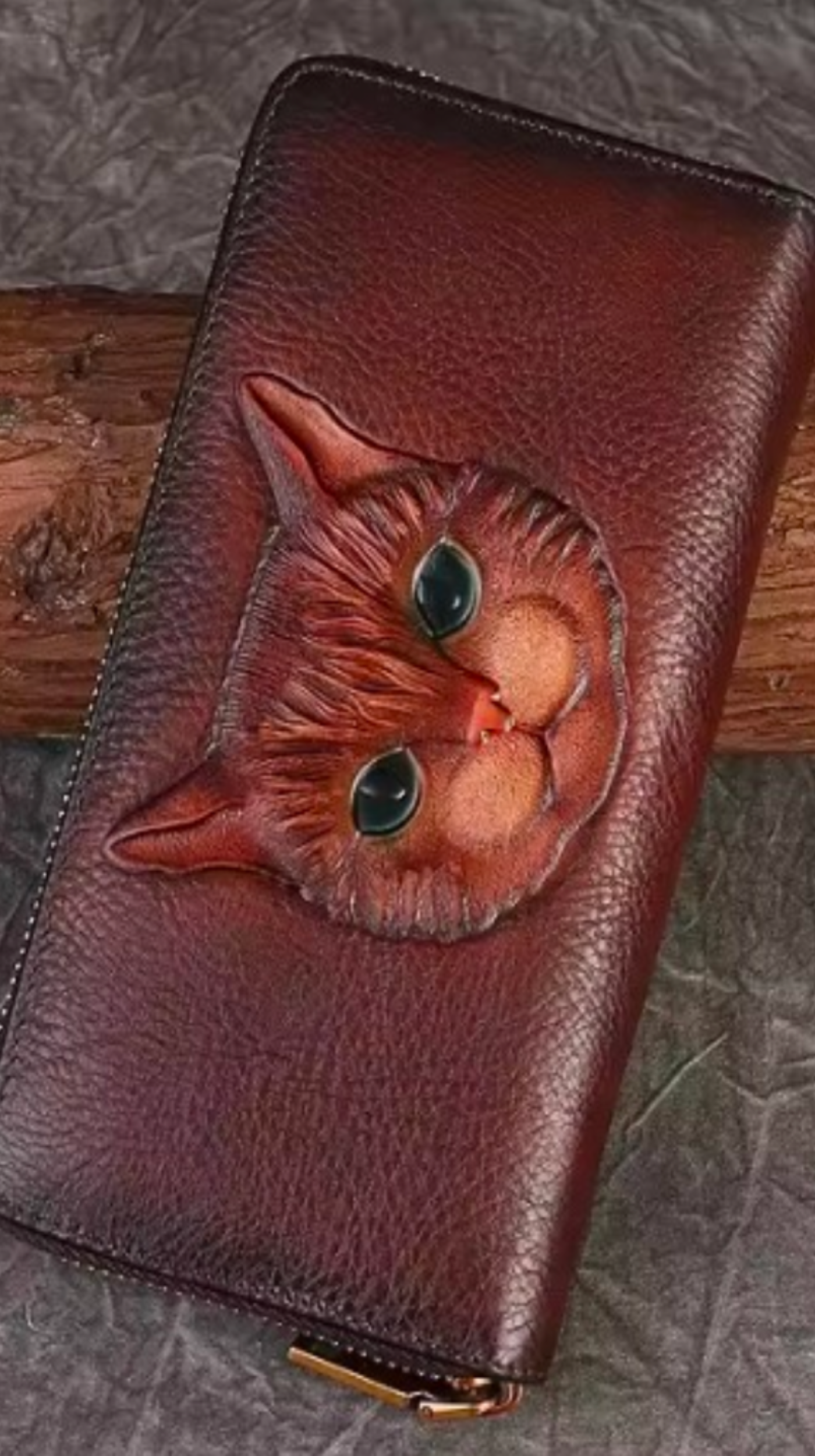Billetera con cara de Gato
