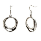 Industrial Silver Plated Earrings