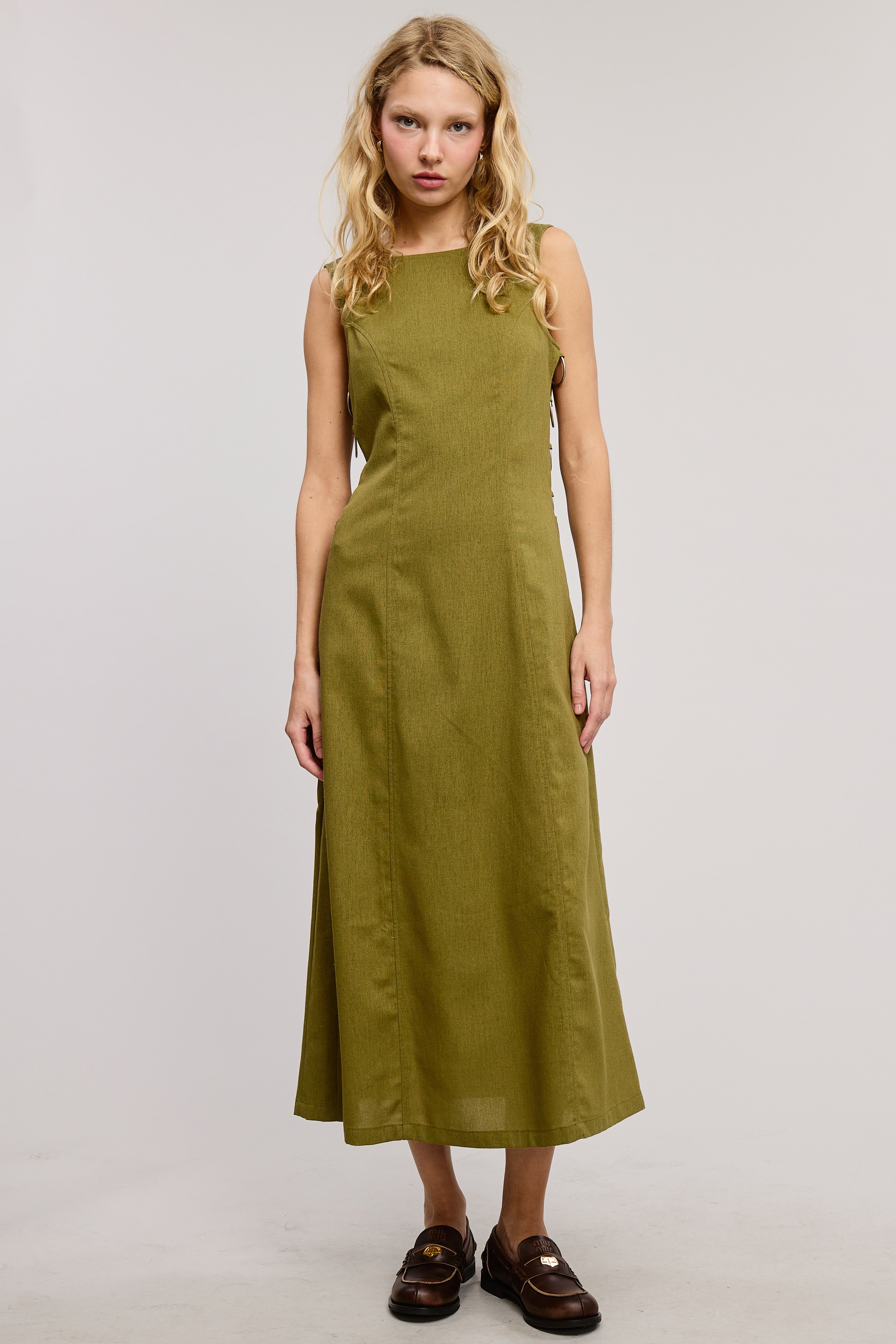 Long Metal Ring Maxi Dress