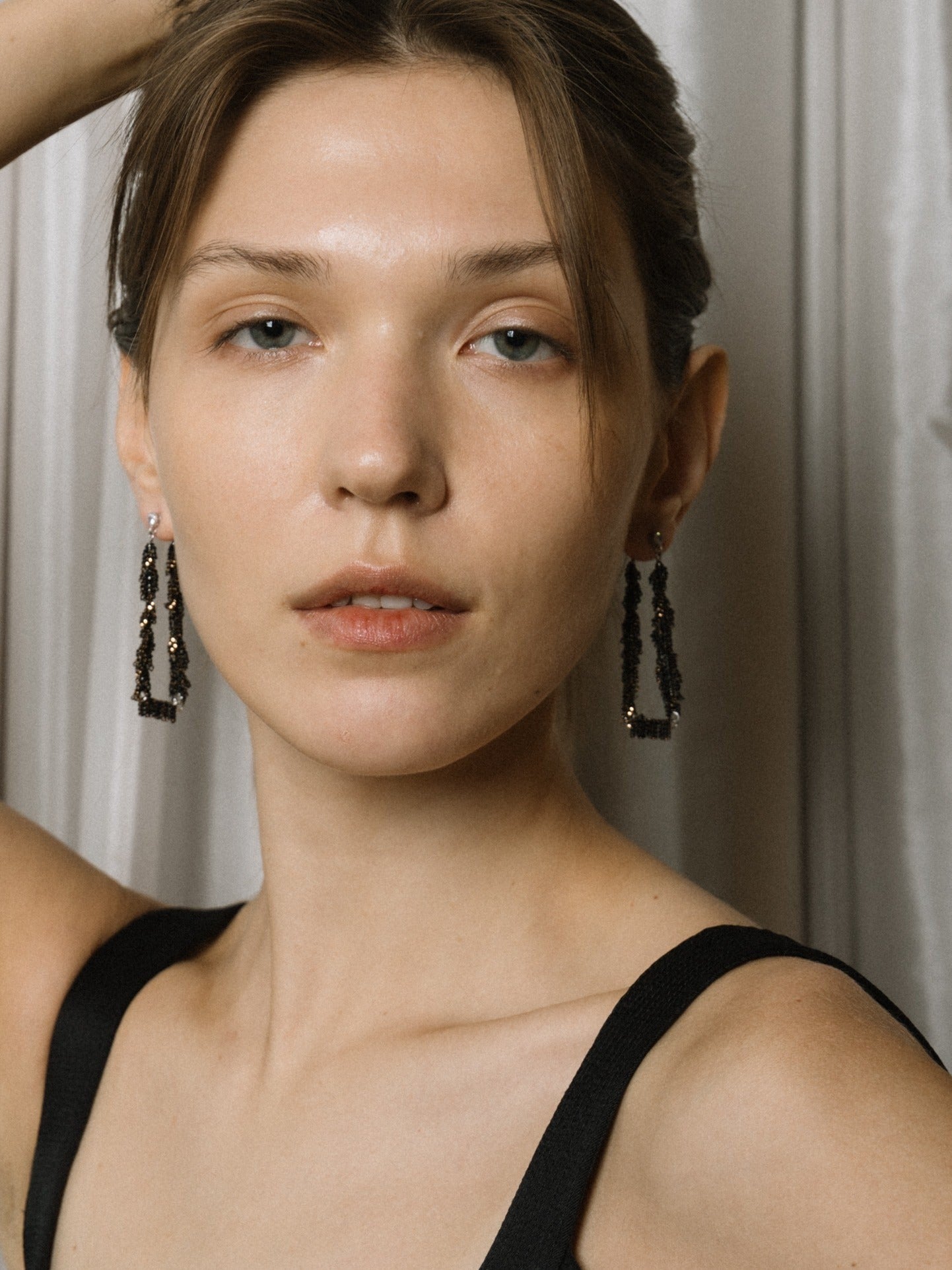 Crystal Cubic Drop Earrings