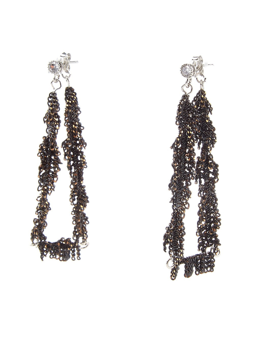 Crystal Cubic Drop Earrings