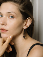 Crystal Cubic Drop Earrings
