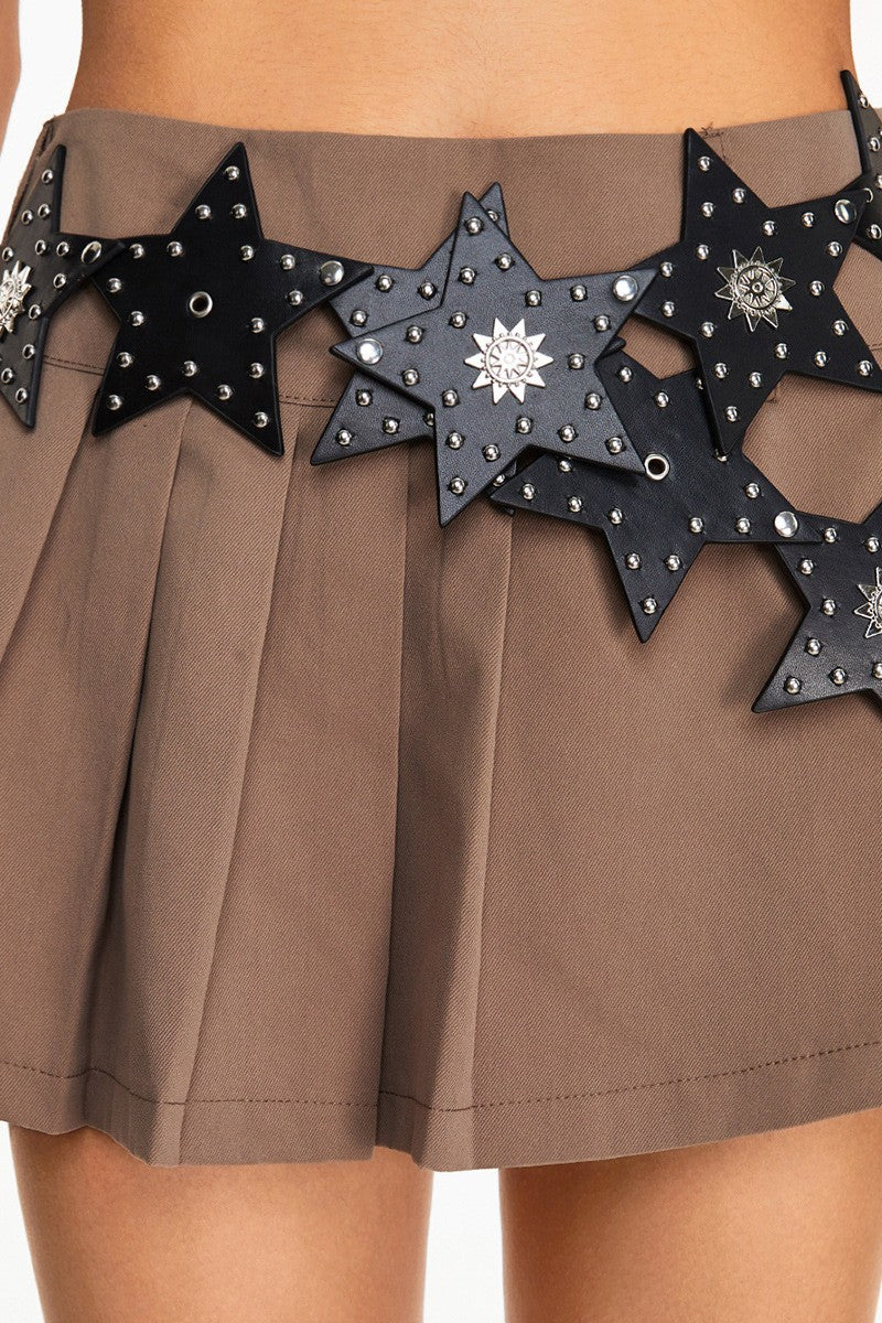 PU Leather Star Corset Belt