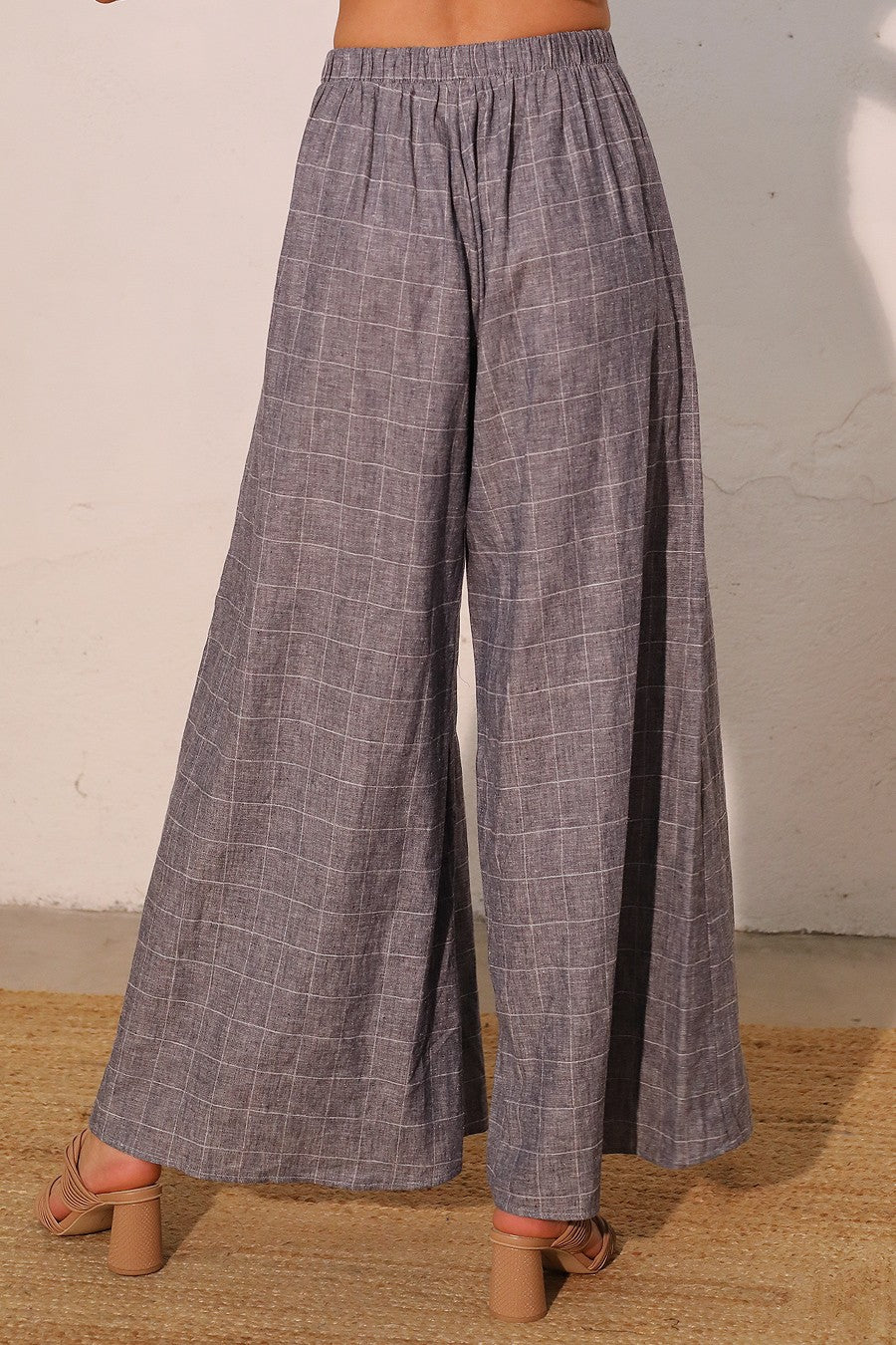 Grey Plaid Trousers