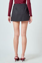 Mini Skort With Slit