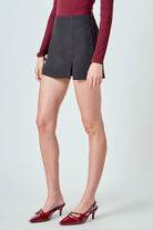 Mini Skort With Slit