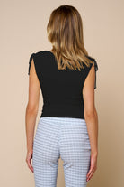 Willow Ruched Tie Shoulder Top
