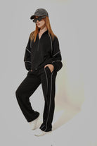 French Terry Zip-Up Sweater