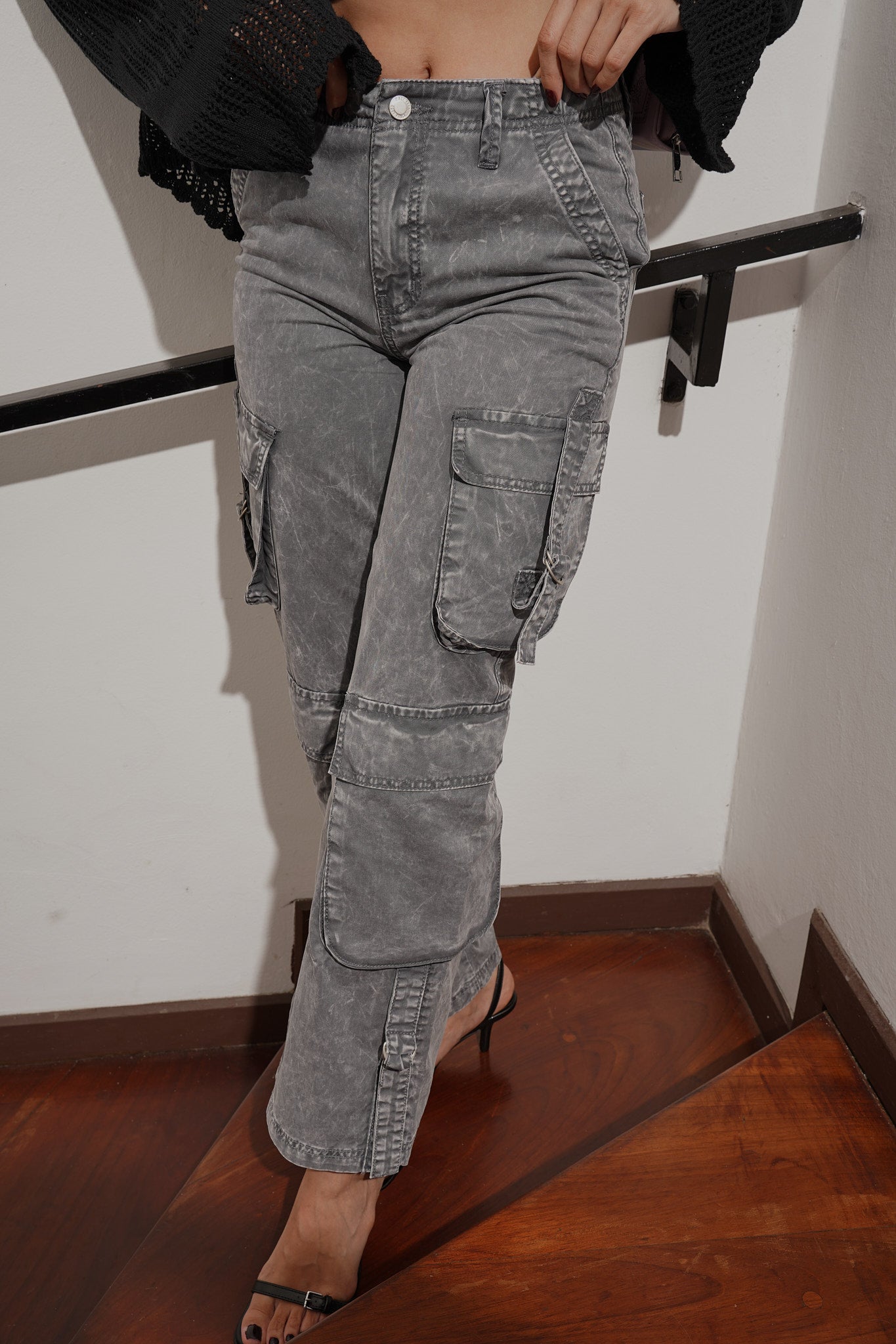 Vintage Washed Cargo Pants