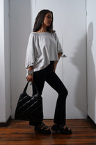 Twist Cuff Oversized Top