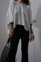 Twist Cuff Oversized Top