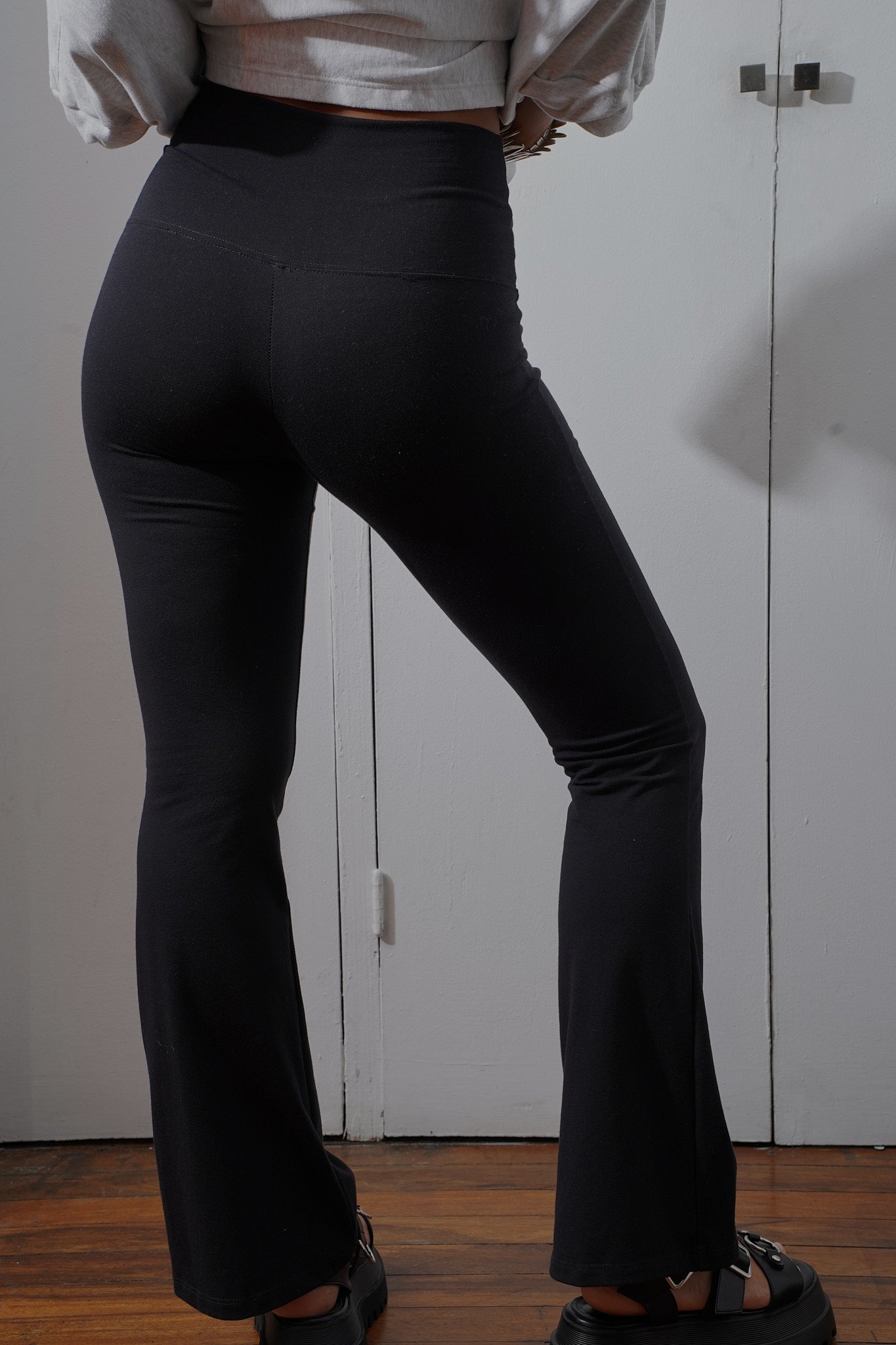 Comfort Cotton Flared Pants