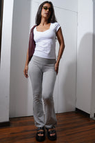 Comfort Cotton Flared Pants
