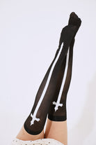 Gothic Cross High Stockings