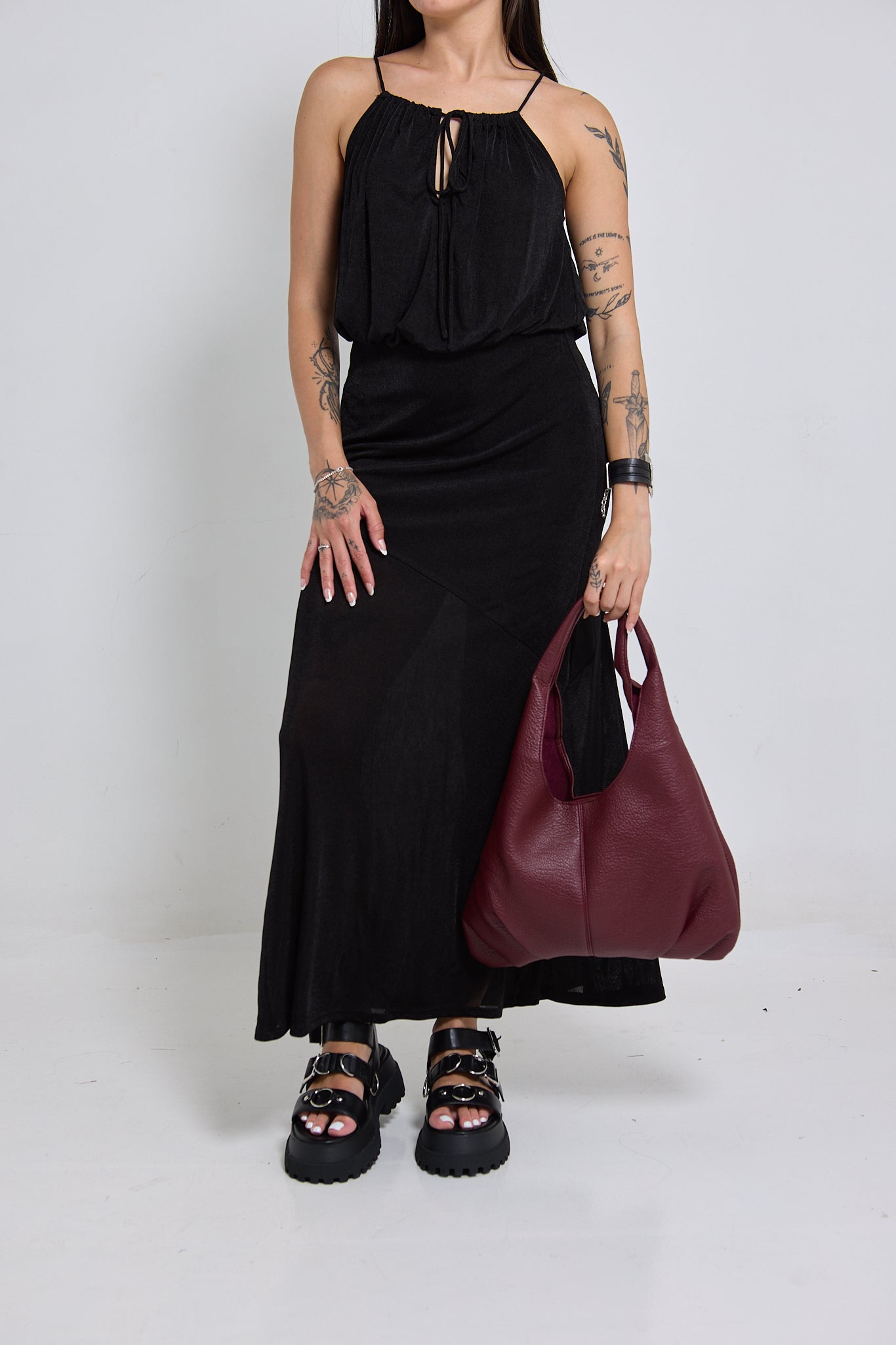Fitted Knit Maxi Dress