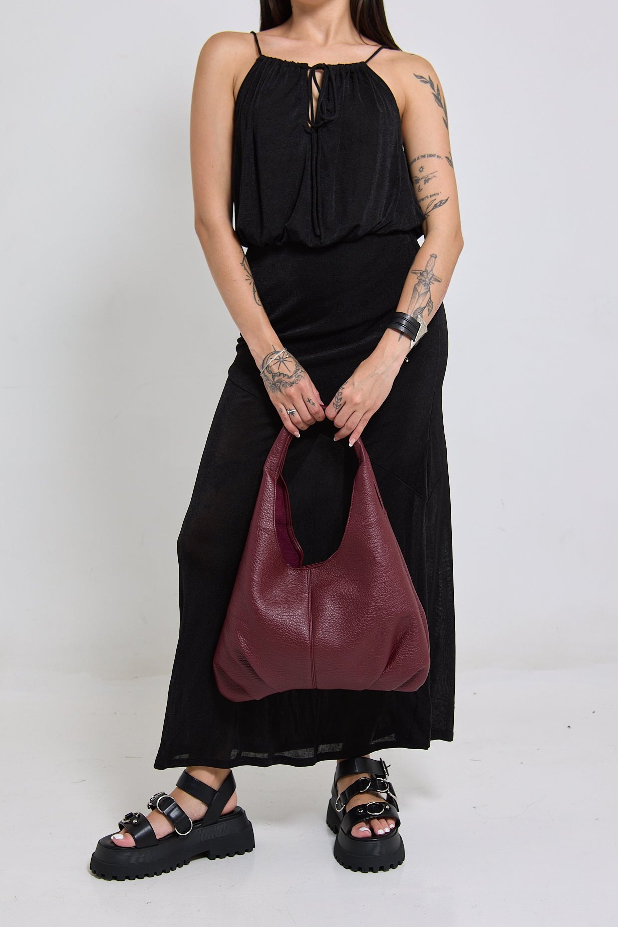 Fitted Knit Maxi Dress