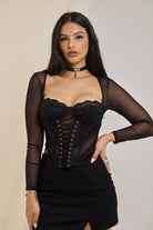 Delicate Lace Sculpt Top