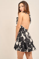 Poplin Ruffle Mini Dress