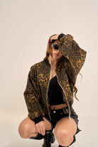 Leopard Bomber Jacket