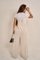 Striped Linen Jumpsuit