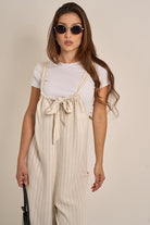 Striped Linen Jumpsuit