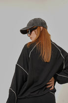 French Terry Zip-Up Sweater