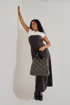 Stripe Open Shoulder Dress