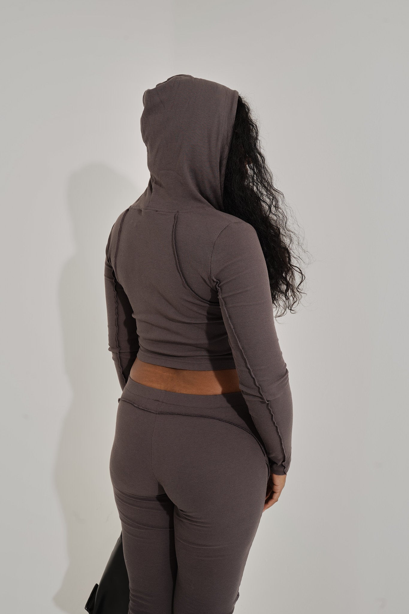 Stitch Detail Zip-up Sweater