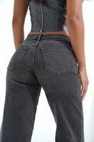 Cuffed Wide Leg Jeans