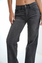 Cuffed Wide Leg Jeans