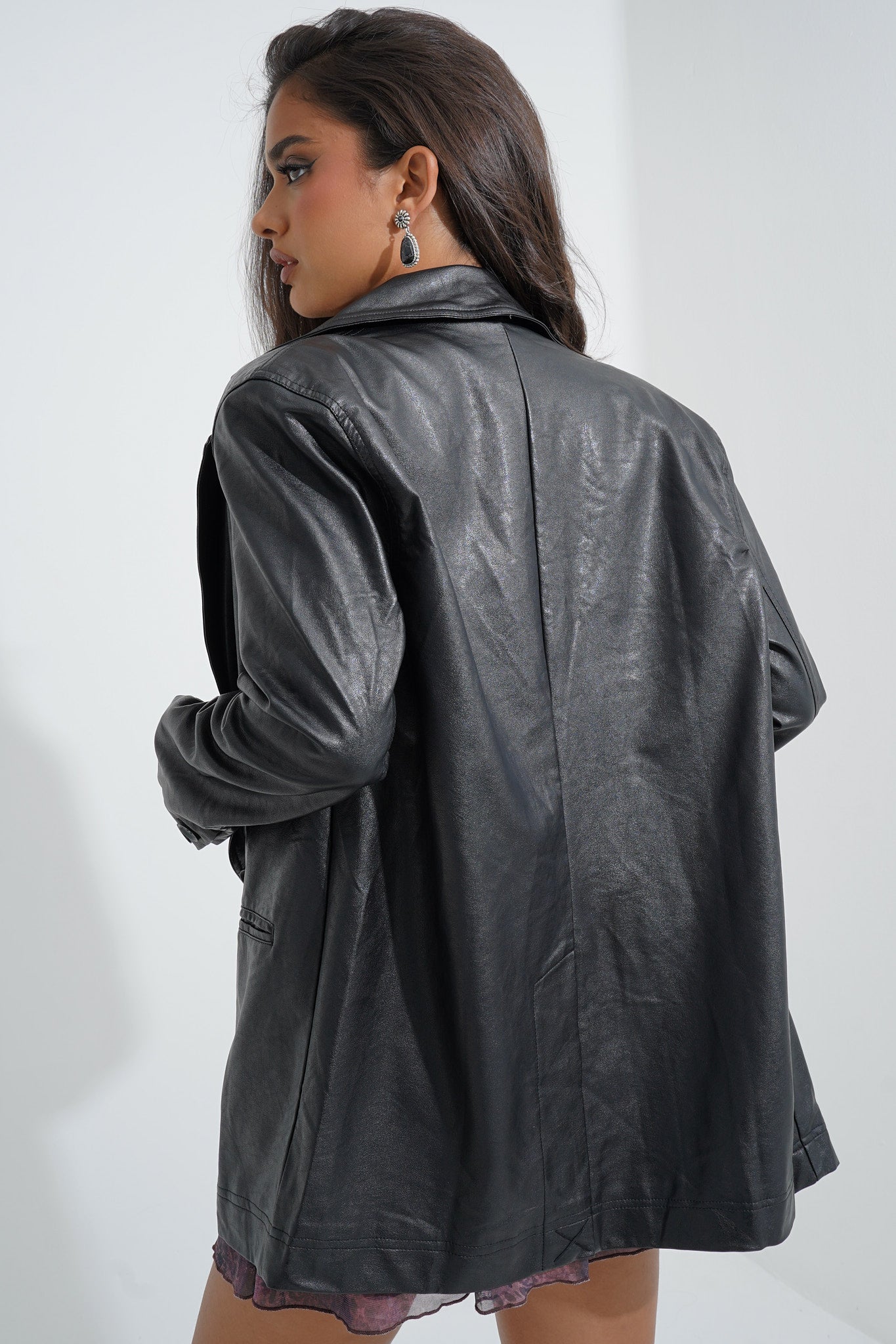 Rebel Leather Blazer