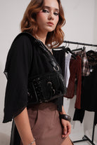 Airy Drape One-Shoulder Blouse